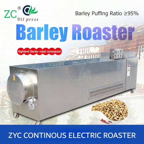 hulless barley roaster